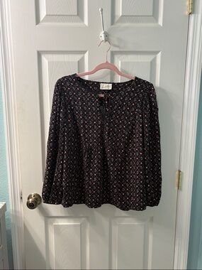 Universal Thread Long-Sleeved Floral Blouse